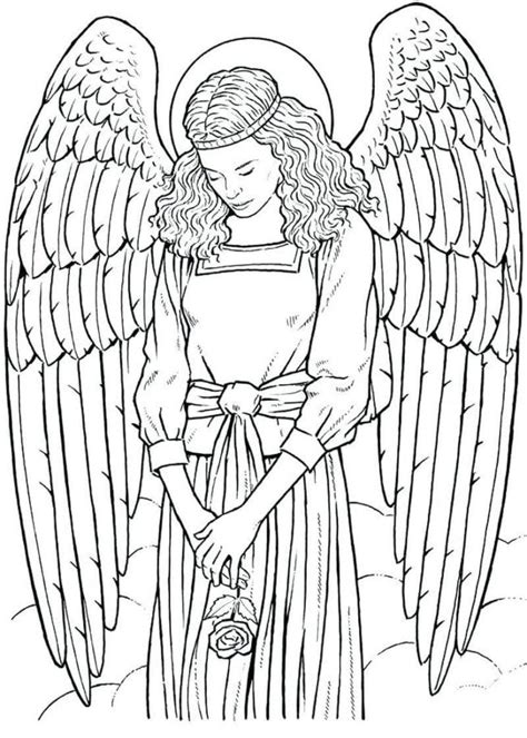 Angel Para Colorir E Imprimir - 100 Desenhos de Anjos para Imprimir e Colorir | WONDER DAY — Desenhos ...