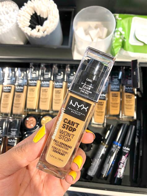 Samantha Jane: NYX Can't Stop Won't Stop Foundation Swatches