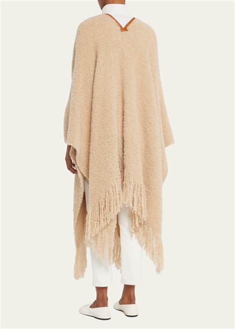 Loro Piana Fluffy Boucle Poncho - Bergdorf Goodman