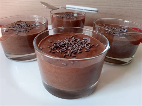 mousse au chocolat  la creme
