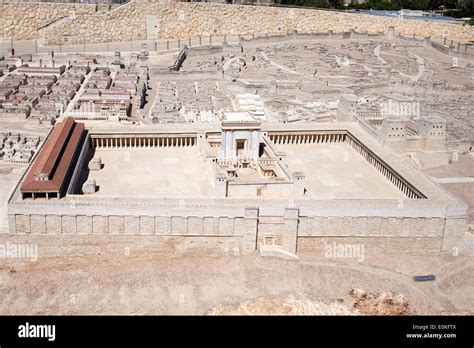 Model of the Jewish Temple in the time of Herod, part of a model of ...