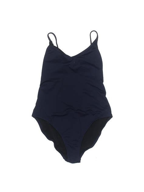 J.Crew Solid Navy Blue One Piece Swimsuit Size XXS (Estimated) - 89%