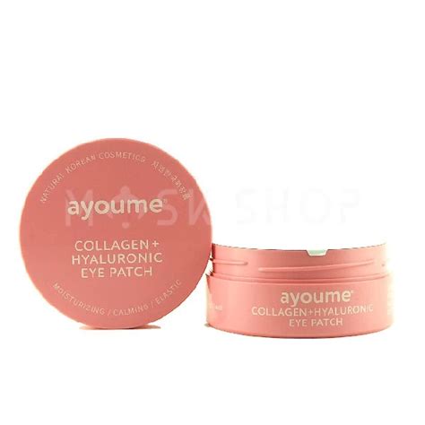 Гидрогелевые патчи Ayoume Collagen Hyaluronic Eye Patch с коллагеном и ...