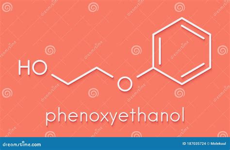 Phenoxyethanol Molecular Structure, 3d Model Molecule, Primary Alcohols ...