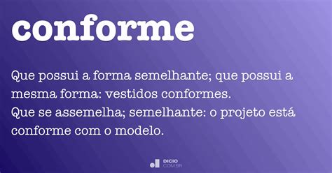 O Que Significa Conforme