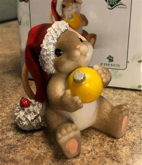 Charming Tails "Sitting Pretty For Christmas" Enesco NIB | #3921880148