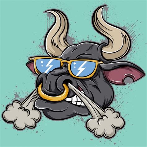 Premium Vector | Angry bull face