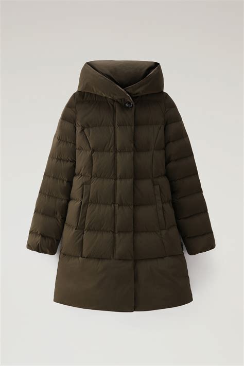 Women's Puffy Prescott Parka in Urban Touch Green | Woolrich CH