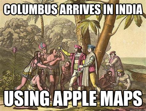 Columbus arrives in India Using Apple Maps - Columbus uses iPhone ...