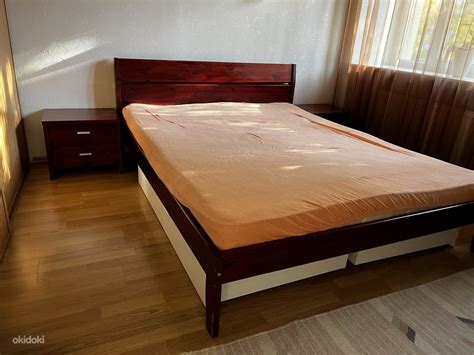 Кровать двухспальная 160#200 и две тумбочки,матрасы, ящики - Tallinn ...