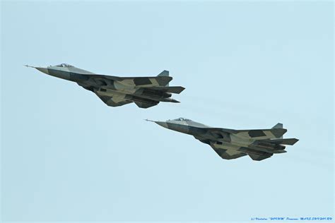 Пять истребителей T-50 пятого поколения пройдут летные испытания в РФ ...