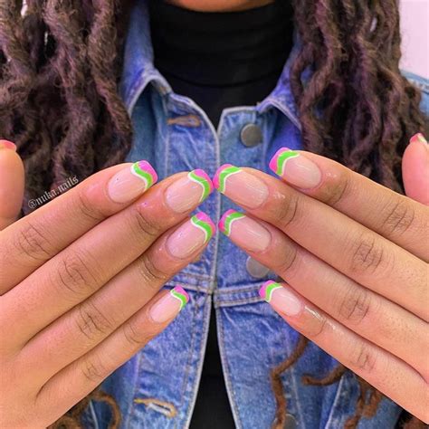 25 Neon French Nail Ideas That Pack a Vibrant Punch