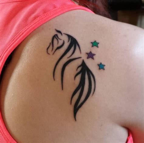 Traditional Horse Tattoo