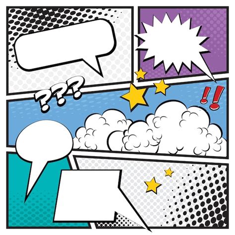 premium vector comic book page