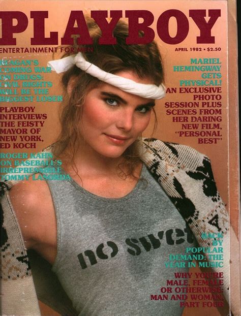 Playboy Magazine April 1982 Mariel Hemingway Ed Koch Roger Kahn Tommy