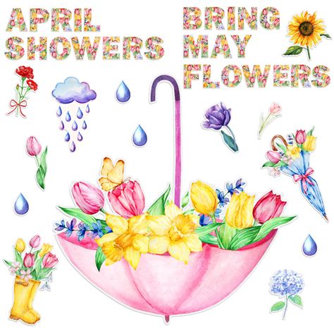 April Showers Bring May Flowers Clip Art