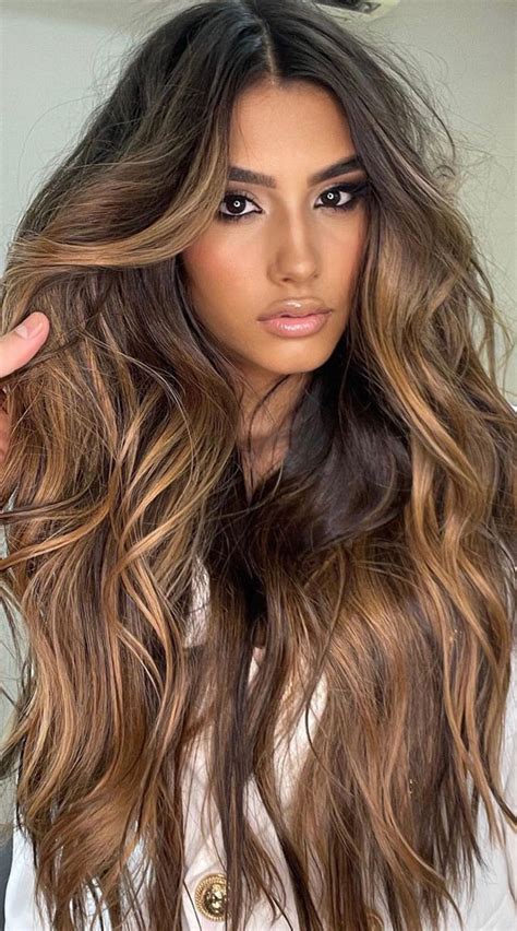 40 Pretty Hair Styles with Highlights and Lowlights : Dark Chocolate ...