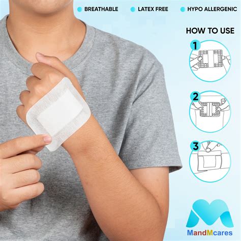 Sterile Adhesive Wound Dressing | 4x4 Inches Bordered Gauze – MandMcares
