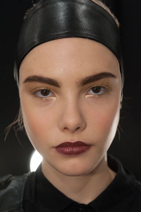 The bold and beautiful finished makeup look at Pamella Roland AW 2013