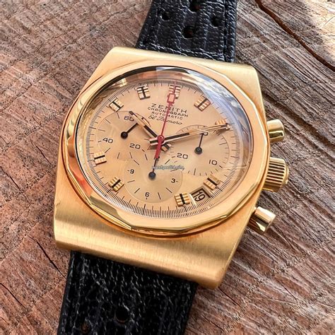 vintage zenith el primero  defy  yellow gold jetzt kaufen