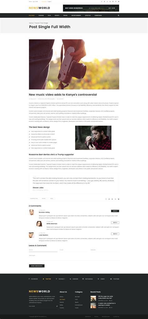 News World | News Magazine PSD Template by Leonard_Design | ThemeForest