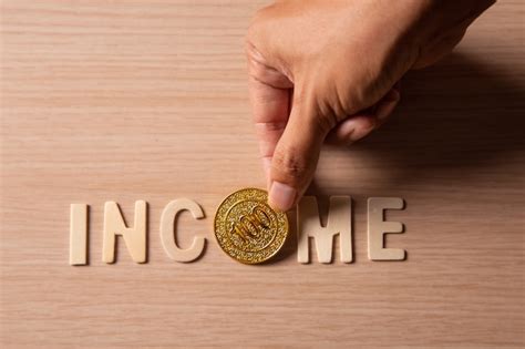 premium photo income concept  copy space