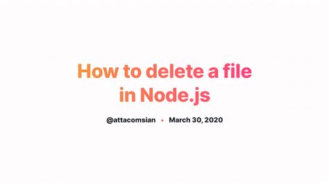 delete  file  nodejs