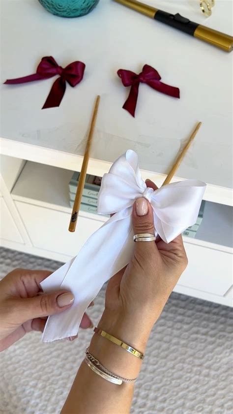 71M views · 608K reactions | How to make a bow using ribbon xx # ...