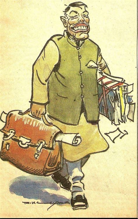 rk laxmans cartoons caricature  indian politicians