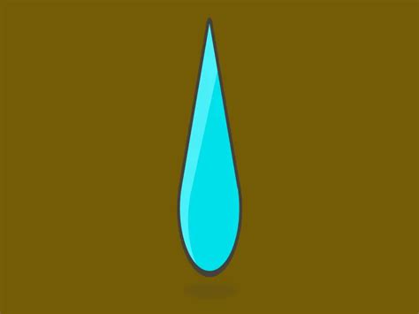Water Drop Emoji Icon PNG vector in SVG, PDF, AI, CDR format