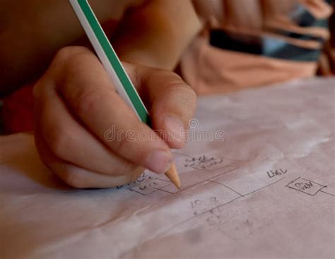 boy writing stock image image  writing fingers closeup