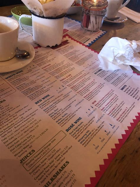 Menu at Condado Lounge restaurant, Devizes