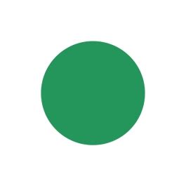 green solid label  circle cold temp roll ncco
