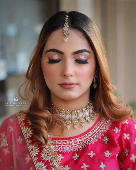 Punjabi girl's traditional wedding makeover | Party makeup - Village
