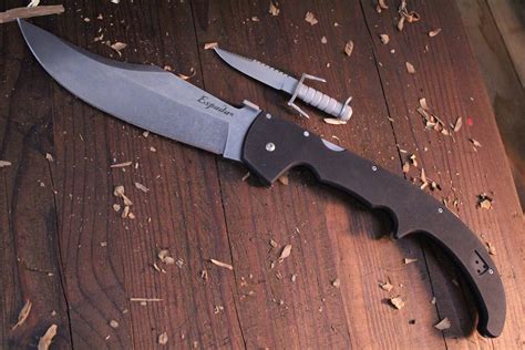 Cold Steel Espada XL 7.5" Folding Knife / Black G10 / Stonewashed Aus ...