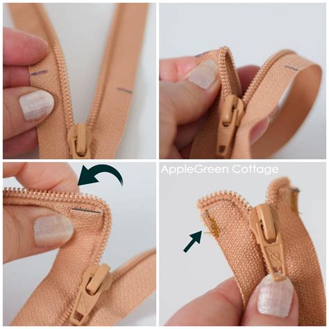 how to put on zipper
