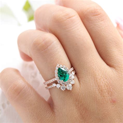 Emerald Engagement Ring