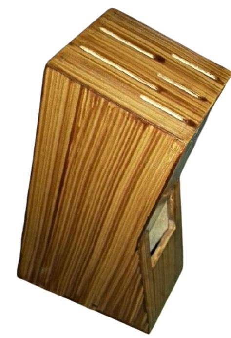 brown wooden knife holder  rs piece  saharanpur id