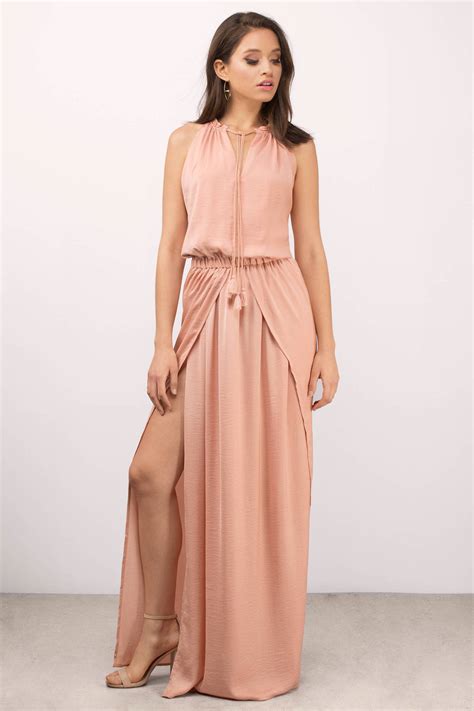 Cute Copper Dress - orange Dress - Copper Colored Dress - Maxi Dress