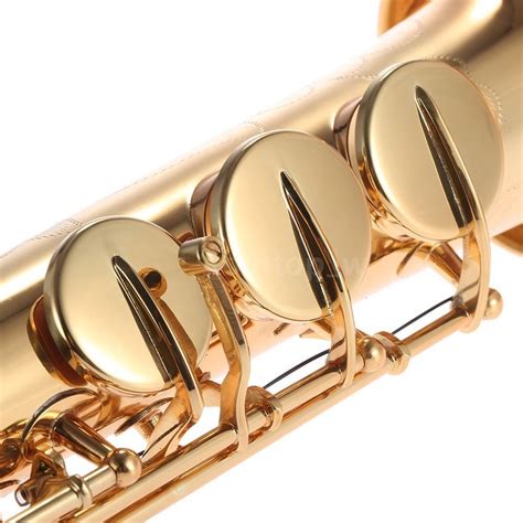 sax soprano reto sib dourado ammoon   em mercado livre