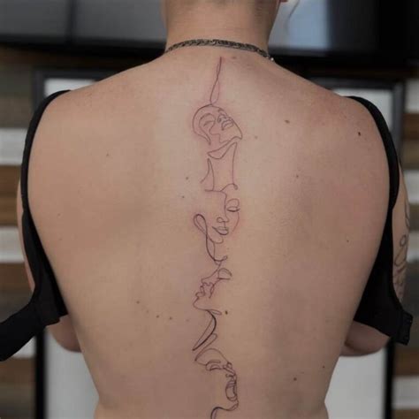 spine tattoos  prove minimalist ink    majorly hot