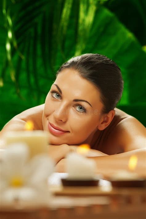 spa face stock image image  bliss attractive model