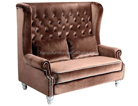 Tb02 High Back Chesterfield Sofa 2 Seater Sofa Velvet Chesterfield Sofa ...