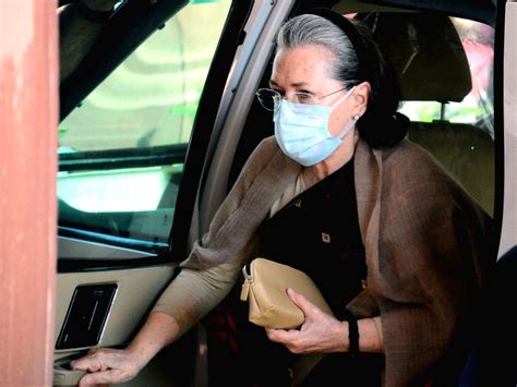 Congress MP Sonia Gandhi arrives at Parliament