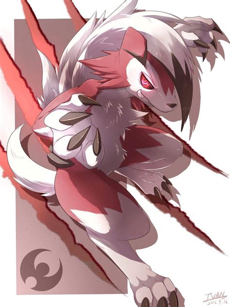 lycanroc slash midnight wallpaper wallpaperscom