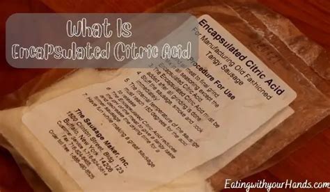 Encapsulated Citric Acid: The Secret to Perfect Sausage Making ...