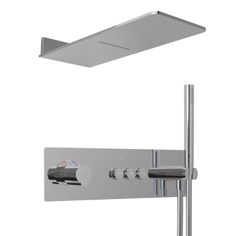 Steinberg Sensual Rain "Wall Rain" Regenpaneel mit Thermostat - MEGABAD