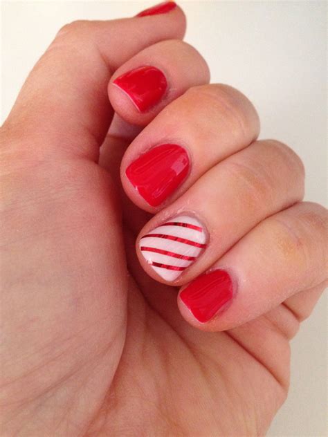 Candy Cane Stripe | Nails, Candy cane stripes, Candy cane