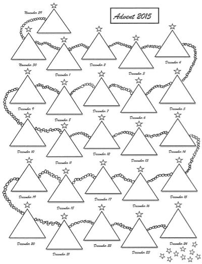Advent Calendar Templates | Praying in Color