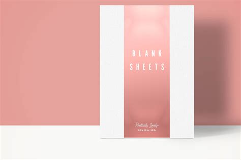 8.5 X 11 in Blank Paper - Etsy